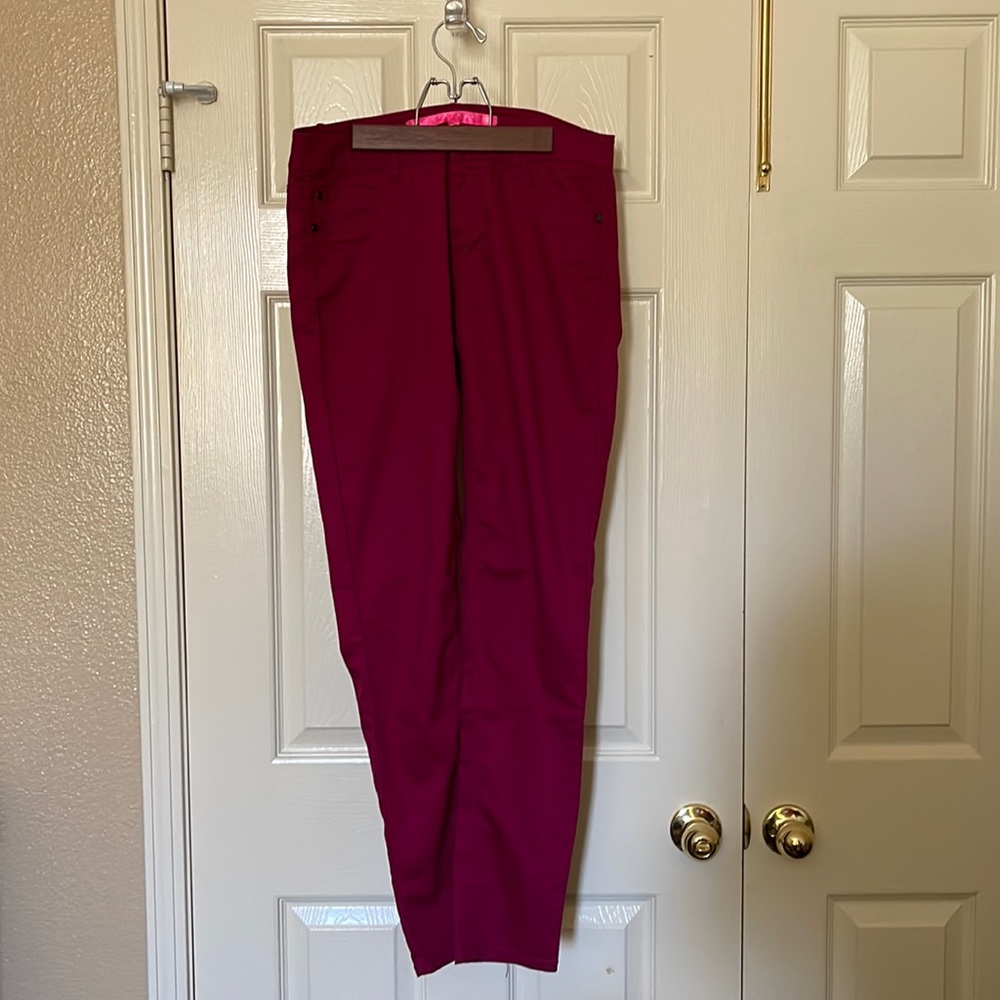 Tinseltown Raspberry Skinny Jeans